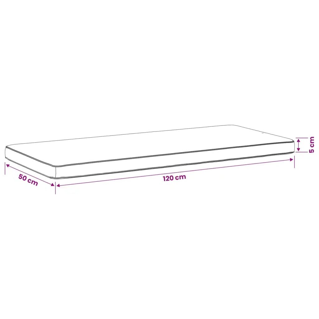 Cuscini per Panchina a 2 Pezzi VUGHT 2 pz 100% Poliestere Rosa 951913