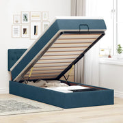 Struttura Letto Pouf con Materasso 100x200 cm Velluto 3311829