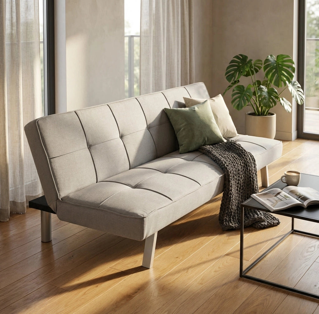 Divano Letto tre posti in Tessuto cm 178x80x71 - SEBA