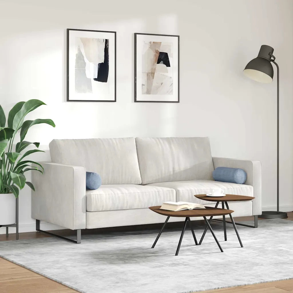 Cuscini a rullo 2 pz | Cuscini per sedie Blu ? 15 x 40 cm Tessuto in Cords