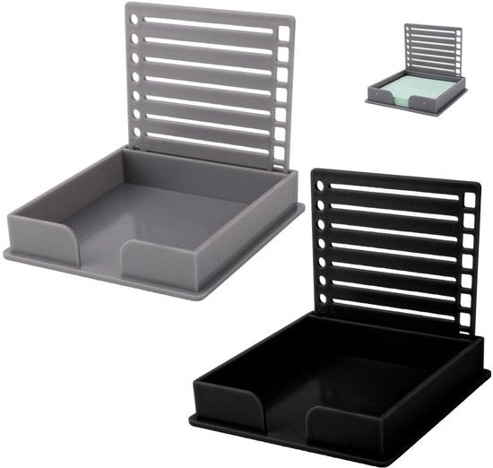 Organizzatore per Note ad Adesivo 2 pezzi con Tavola di Disegno, Blocco Organizzatore in ABS per Note ad Adesivo per Ufficio Casa Bureau Accessori