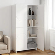Credenza Bianco 79 x 41 x 151 cm Legno ingegnerizzato 3433109