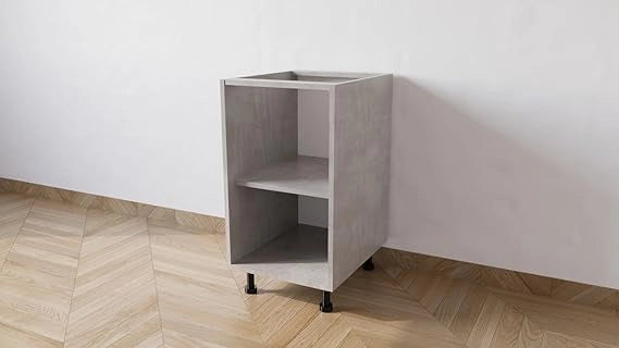 Mobile Base da 45 COMPLETO DI ANTA SPEDIZIONE IN KIT H 72 ESCLUSI PIEDINI CM L 45 CM P 55,5 CM H PIEDINI 10 CM (CEMENTO)