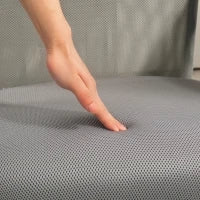 Sedia Ergonomica da Ufficio Girevole, Altezza Regolabile e Schienale a Rete, 63x65x109-119 cm, Grigio Chiaro