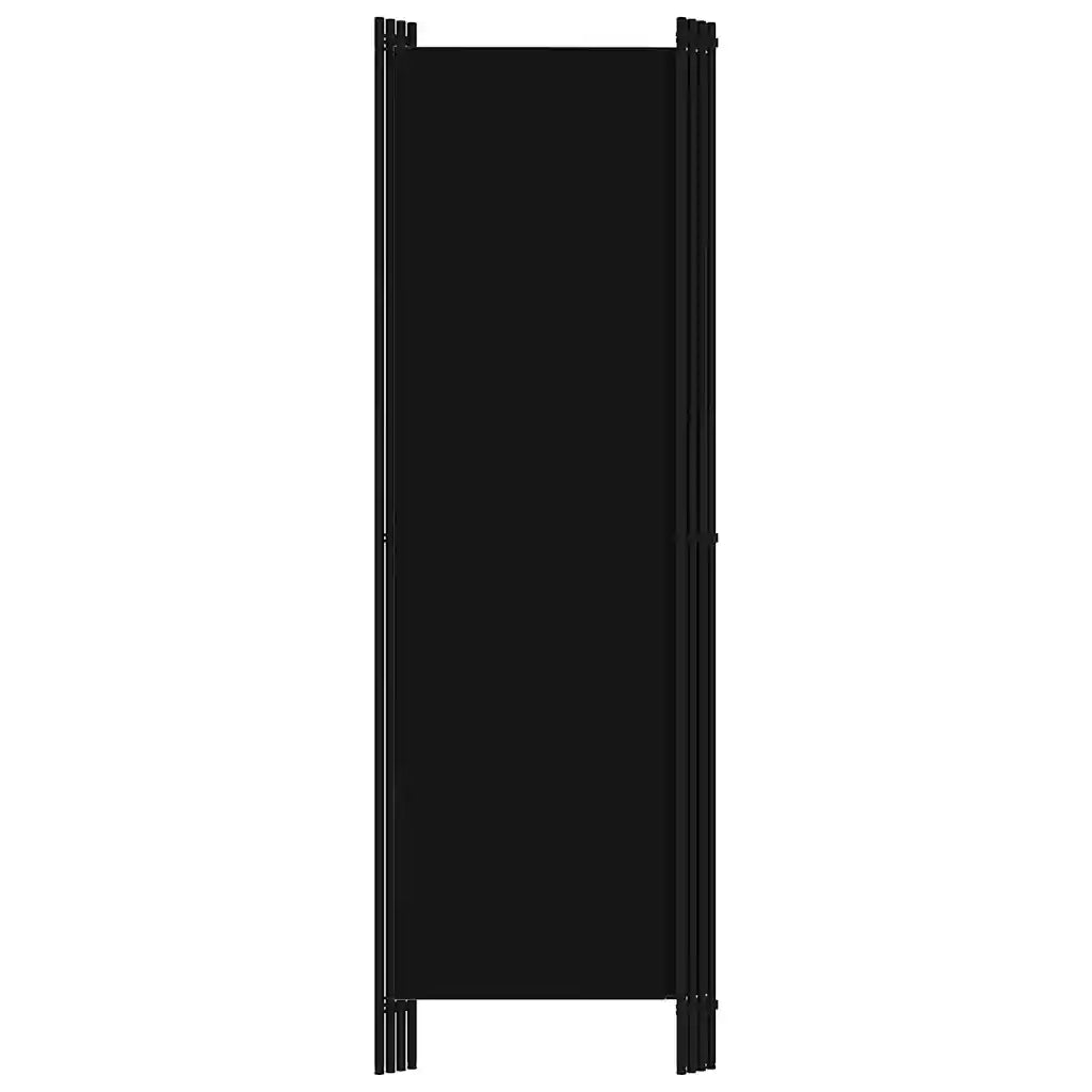 Paravento a 4 Pannelli Nero 200x180 cm