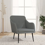 Poltrona Grigio Scuro 63x76x80 cm in Tessuto 351475