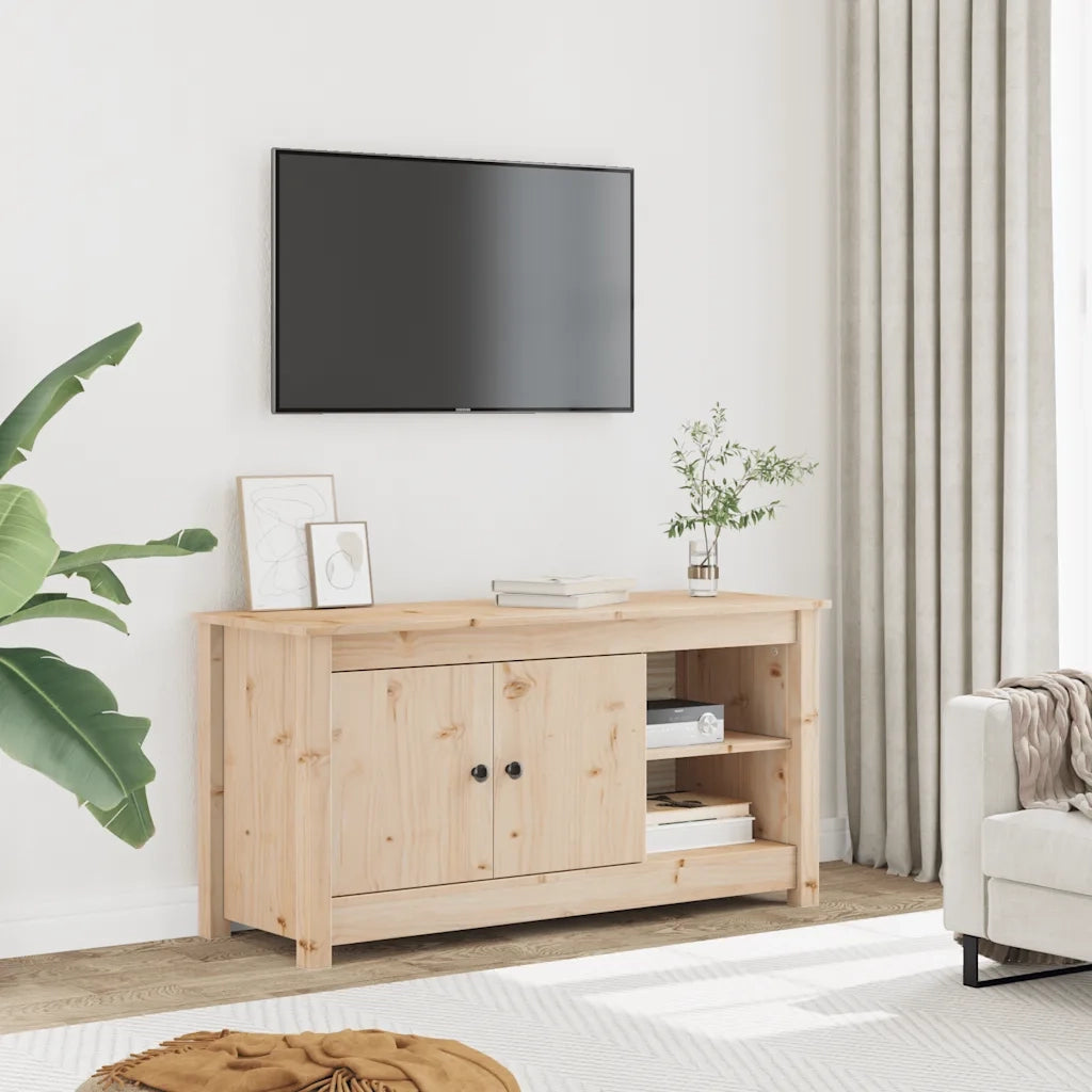 Mobile Porta TV 103x36,5x52 cm in Legno Massello di Pino cod mxl 7516
