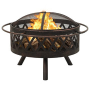 Braciere Rustico con Attizzatoio 76 cm XXL in Acciaio CFW2312862
