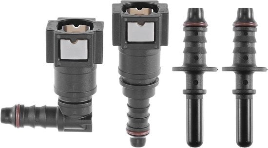 Set di 2 Connettori di Decoupling per Tubo di Carburante 5/16" SAE a 5/16" 8mm - Accessori per Auto