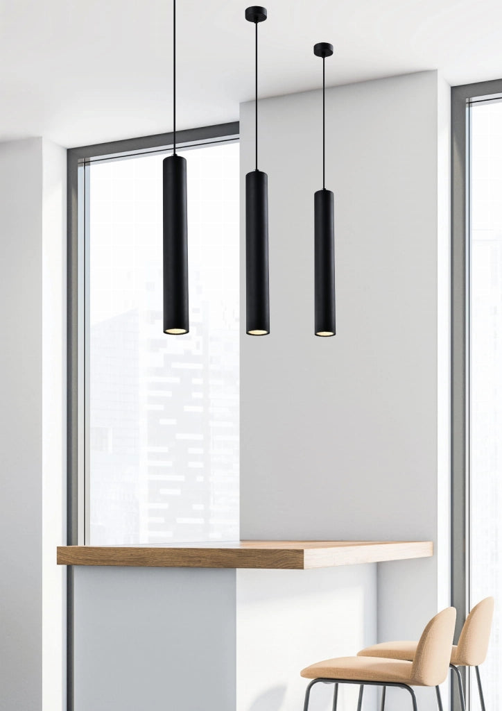 Candellux TUBO lampada a sospensione nera metallo GU10