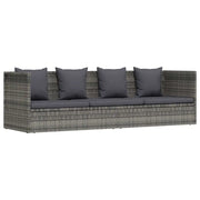 Lettino Prendisole | Sdraio da giardino | Lettino da sole da Giardino Grigio 200x60 cm in Polyrattan
