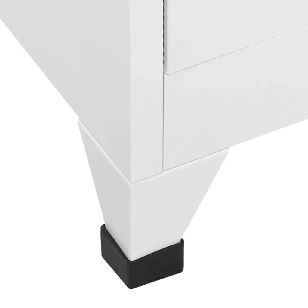 Armadietto con Serratura Grigio Chiaro 38x40x180 cm in Acciaio cod mxl 53307