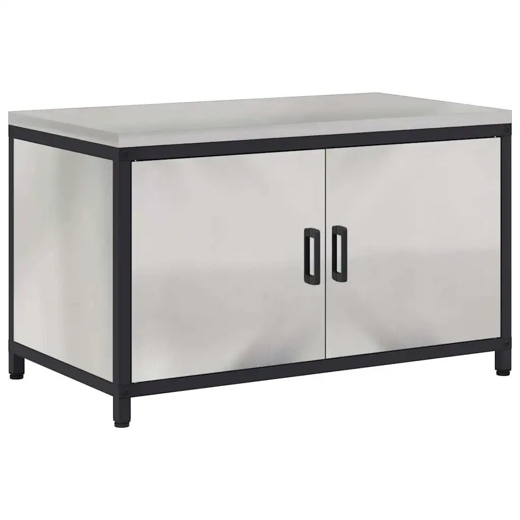 Stoccaggio in cucina con porta Argento 60 x 50 x 92 cm Acciaio