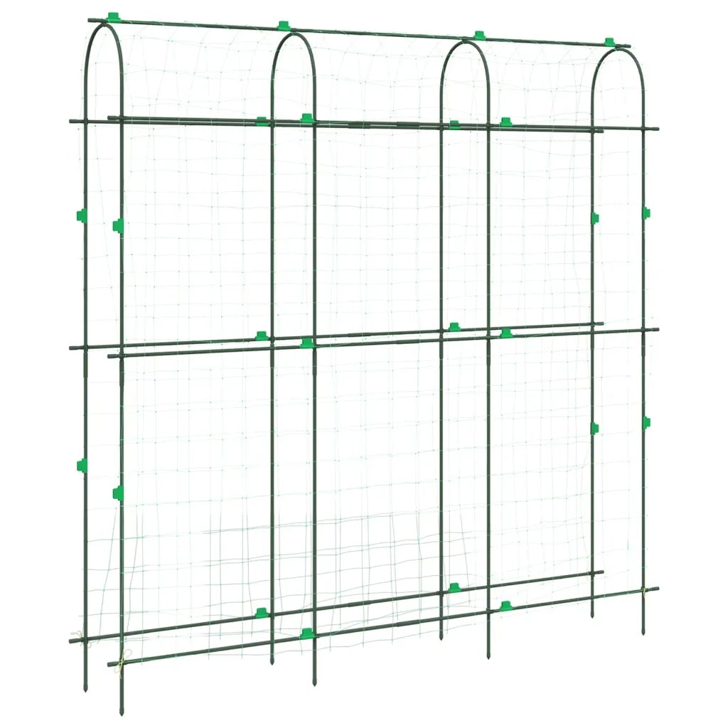 vidaXL Traliccio Giardino per Rampicanti Telaio U 181x31x182,5 Acciaio