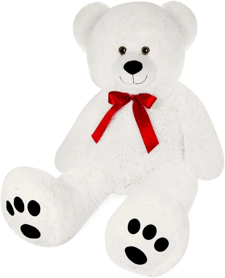 Deuba Orso Peluche Innamorati XL 100cm Cuore I Love You Orsacchiotto Teddy Bear Bianco