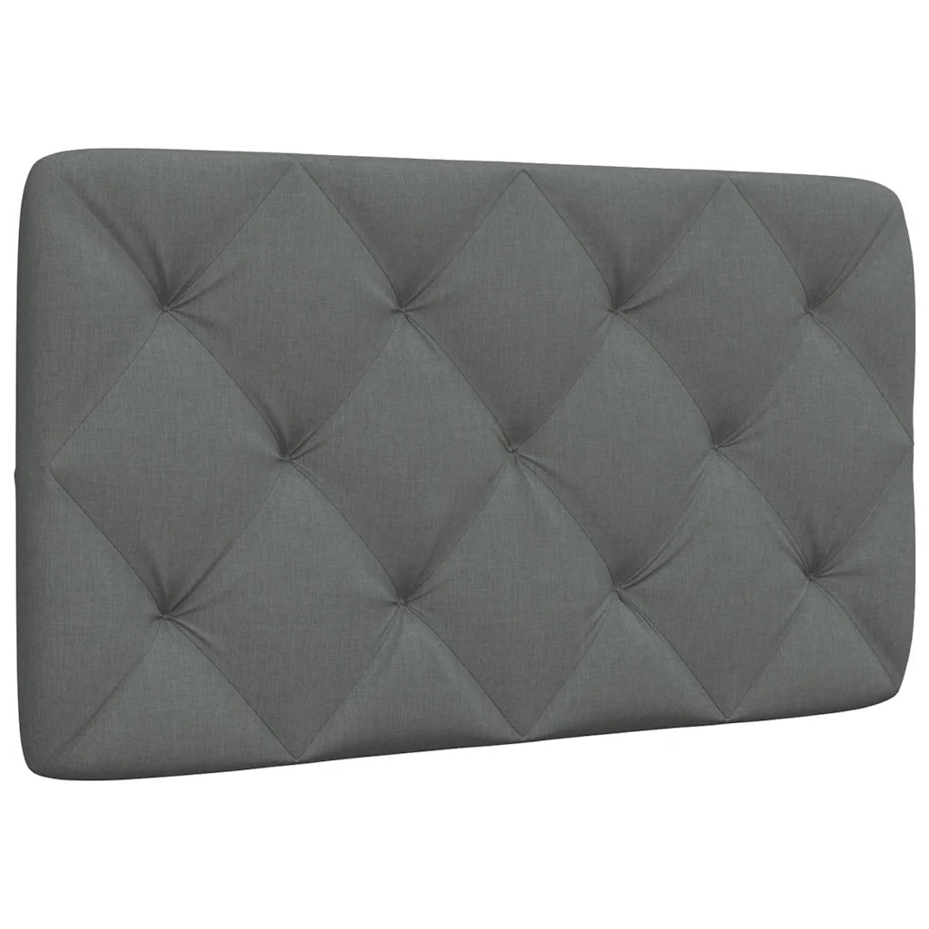 Cuscino Testiera Grigio Scuro 90 cm in Tessuto