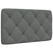 Cuscino Testiera Grigio Scuro 90 cm in Tessuto