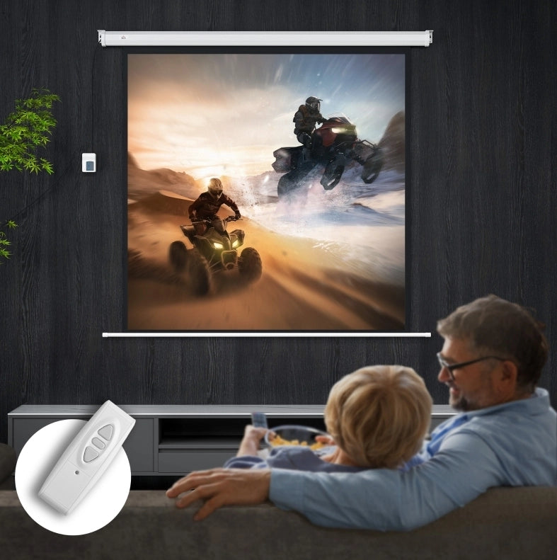 Schermo di proiezione motorizzato 85'' 1:1 4K bianco