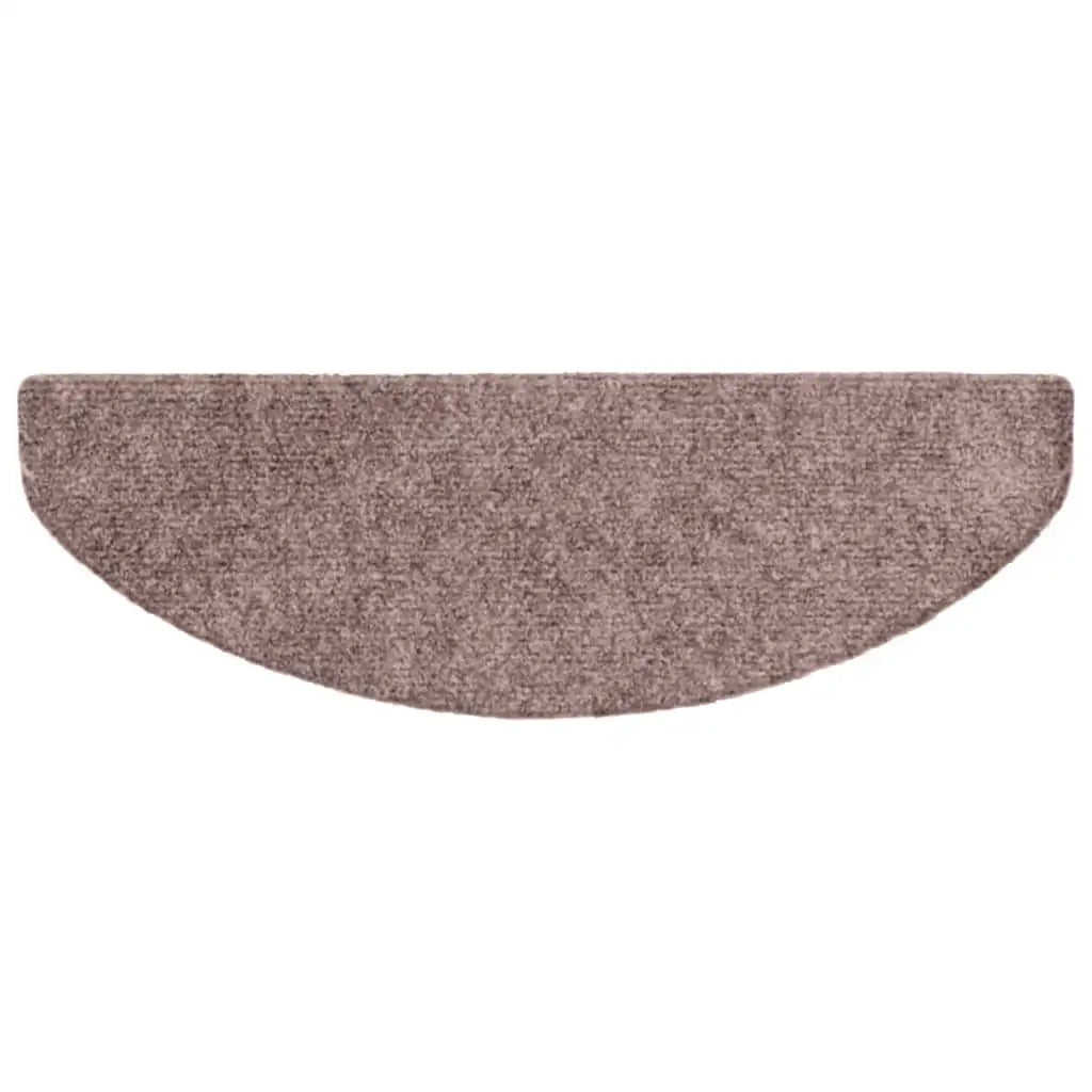 vidaXL Tappetini per scale autoadesivi 20 pz 65x21x4 cm Marrone Chiaro semicircolari grandi