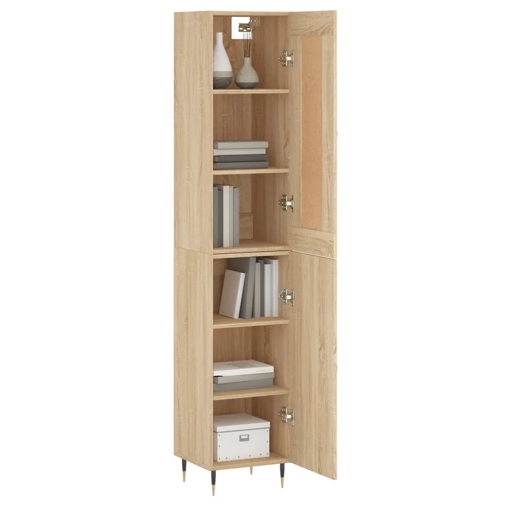 Credenza Rovere Sonoma 34,5x34x180 cm in Legno Multistrato 3200116