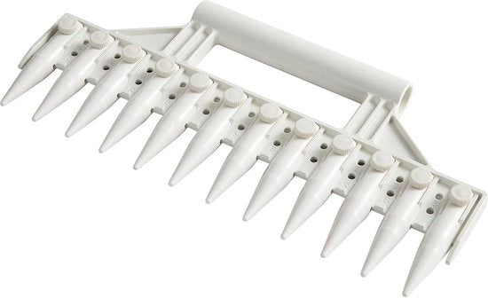 Dibber per Semi per Giardino - Supporto per la Piantagione di Semi - Bianco