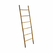 Scala decorativa in bambù con 6 montanti, marrone naturale