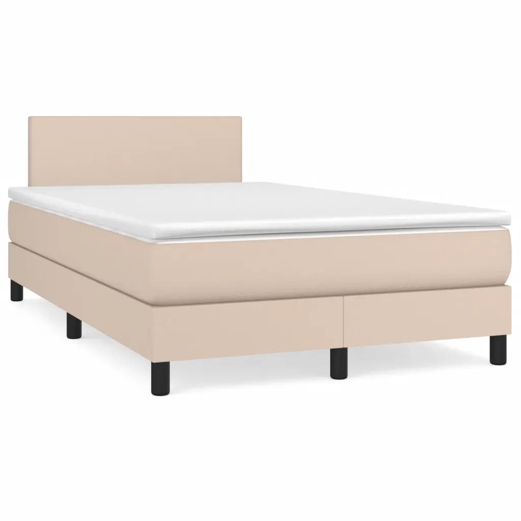 Giroletto a Molle con Materasso Cappuccino 120x190cm Similpelle 3269812