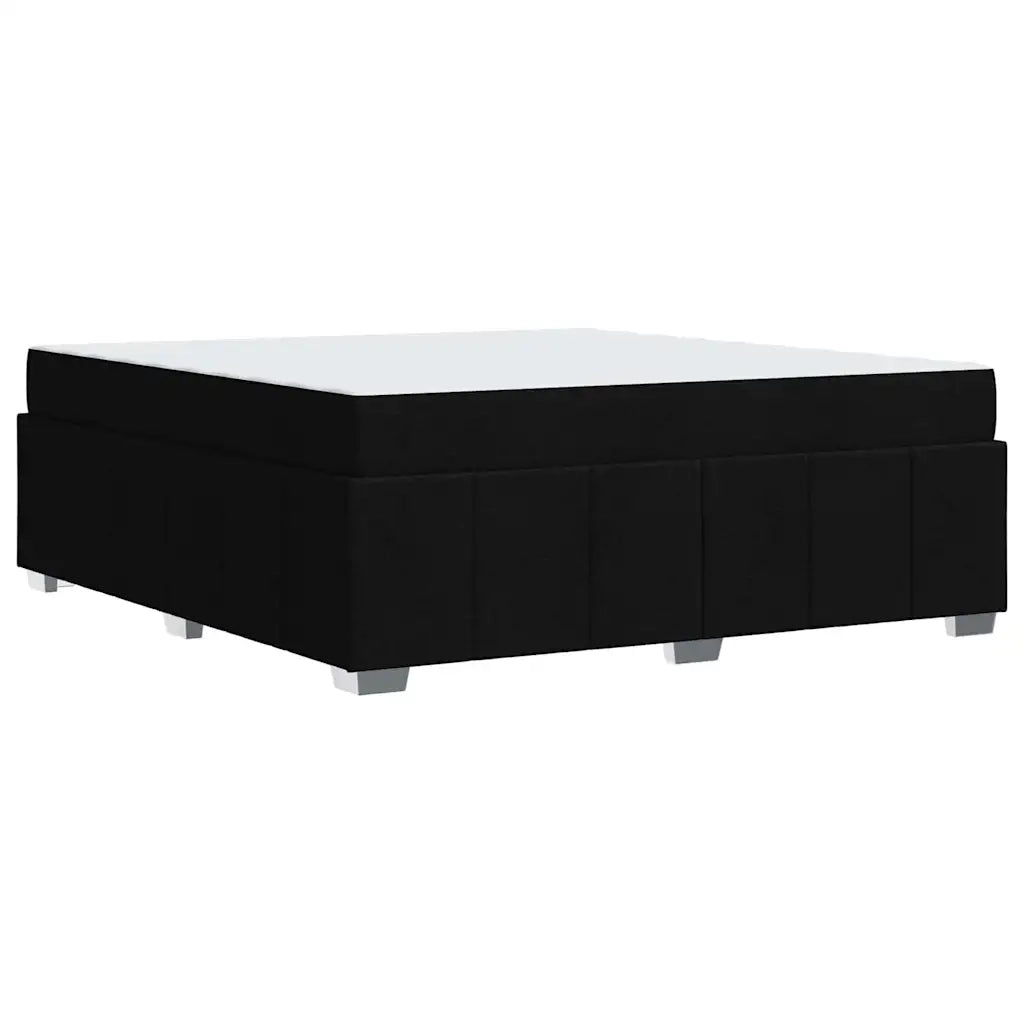 Struttura del letto con materasso Nero 180 x 200 cm Tessuto 3398302