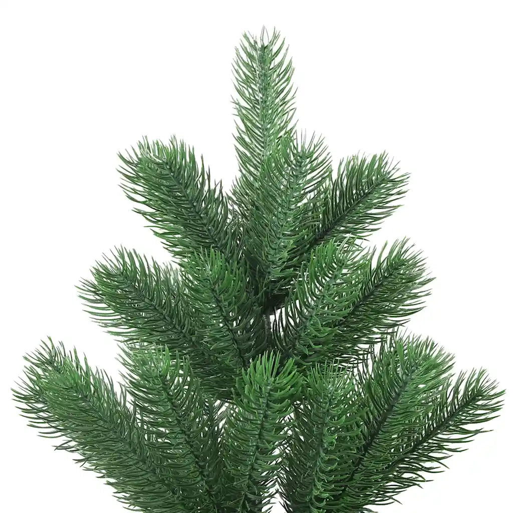 Albero Natale Artificiale Nordmann LED Palline Verde 150 cm 3077731