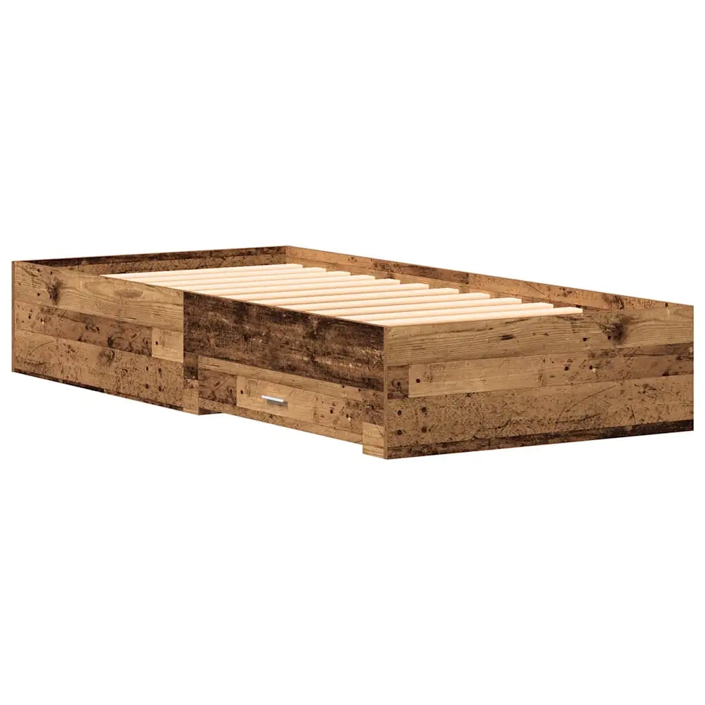 Struttura del letto Legno vecchio 90 x 190 cm Legno multistrato 3333990