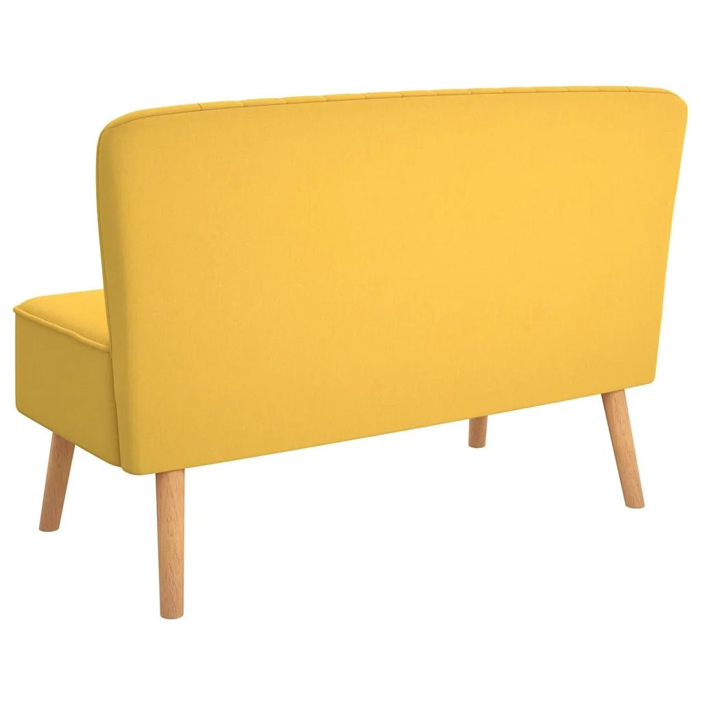 Divano in Stoffa 117x55,5x77 cm Giallo  cod mxl 68587