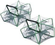 Visval Opvouwbaar 2 Stuks - Nylon Net - Aasval Kreeftenfuik - Visval Piccola - 6 Fori - Alta Stabilità