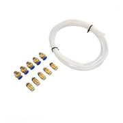 Impianto PTFE a 2 Metri - Resistente al Calore fino a 260 °C - Diametro Esterno 4 mm - Diametro Interno 2 mm - Compreso di Fitting - PTFE Duraturo - Impianto per Stampante 3D