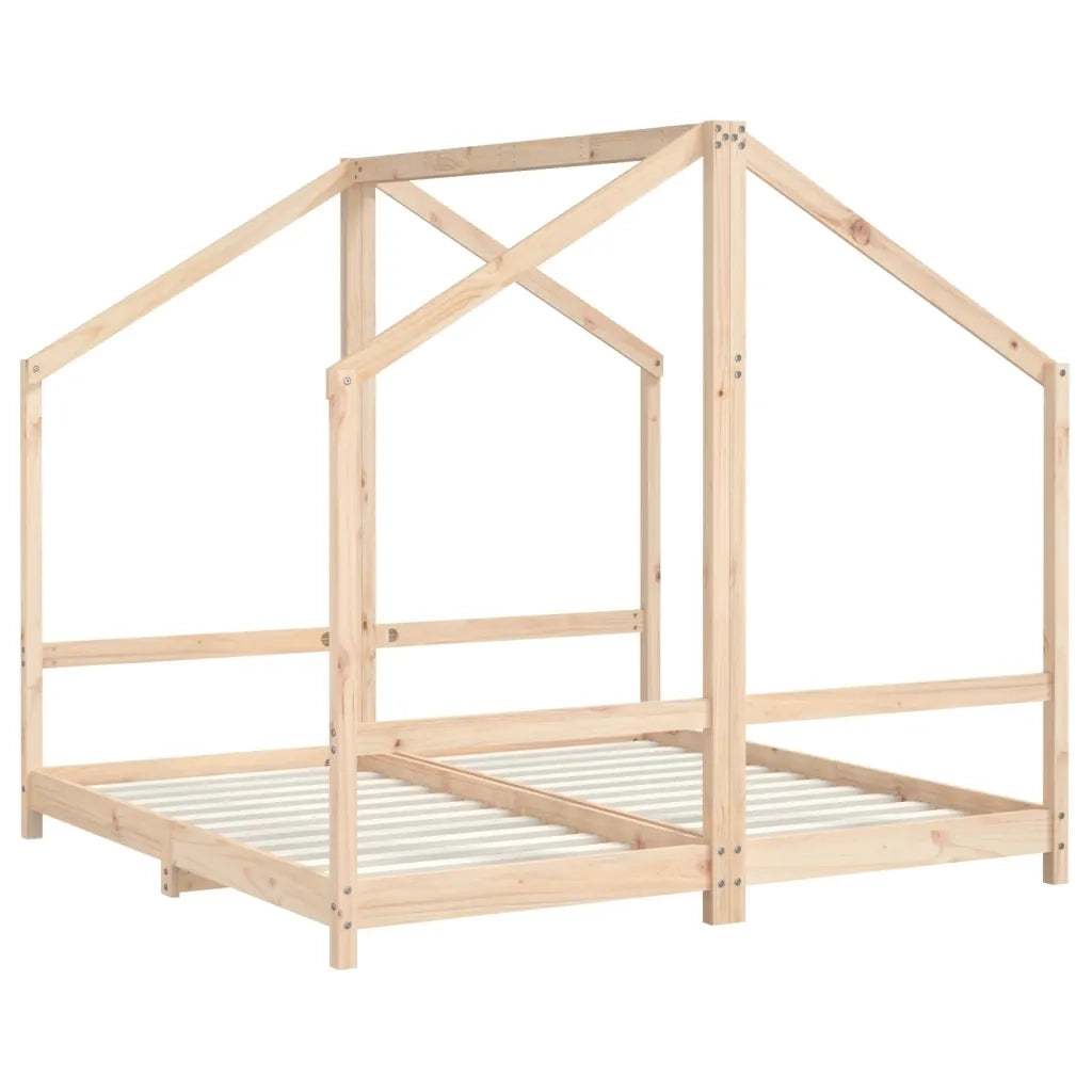 Giroletto per Bambini | Letto Infantile | Lettino 2x(80x160) cm in Legno Massello di Pino