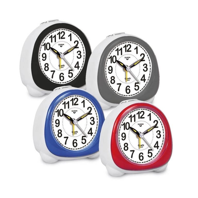 1 Pezzo Orologio Sveglia al Quarzo Silenziosa con Luce 4 Colori