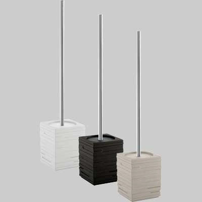 SCOPINO WC D' APPOGGIO QUADROTTO NERO -  - GEDY