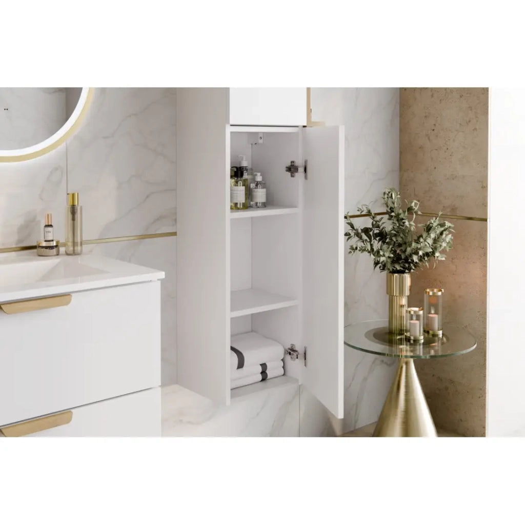 Colonna bagno OSTER 80 cm bianco opaco 1 porta sospesa