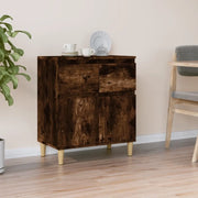 Credenza-Buffet-Armadio da cucina Rovere Fumo 60x35x70 cm in Legno Multistrato 582379