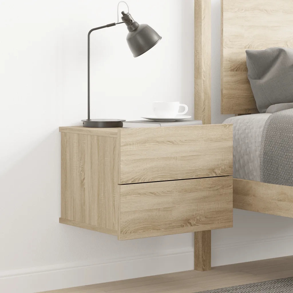 Comodino Rovere Sonoma 40x30x30 cm in Legno Multistrato 801059