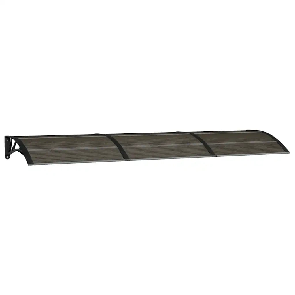 Tettoia per Porta Nera 300x75 cm Policarbonato CFW4354099