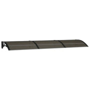Tettoia per Porta Nera 300x75 cm Policarbonato CFW4354099