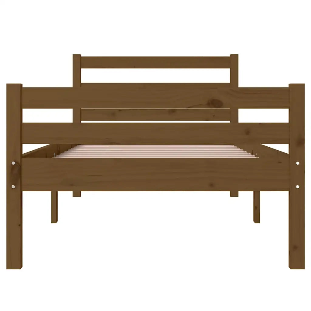 Giroletto senza Materasso-Struttura Letto Ambra in Legno Massello 75x190 cm 242527