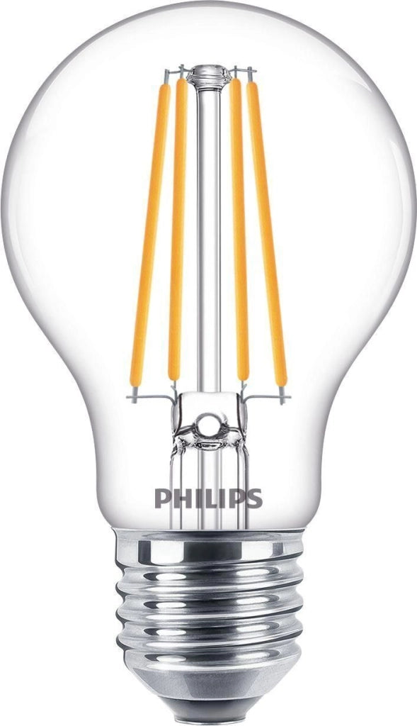 Philips 929002025493 Filament Lampadina LED Goccia A60 E27 8.5 W 75 W 1055 lm 2700 K Bianco Caldo colore Trasparente