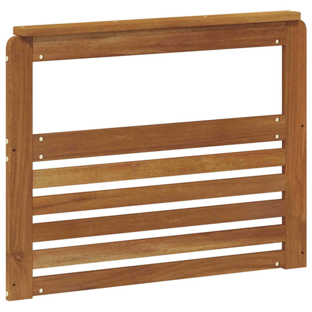 Bracciolo 2 pz Naturale 79 x 6 x 61 cm Legno di Acacia Massello 900586