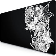 Muismat XXL da gaming grande, nero, 900 x 400 mm - muismat XXL - supporto grande formato - migliorata precisione e velocità