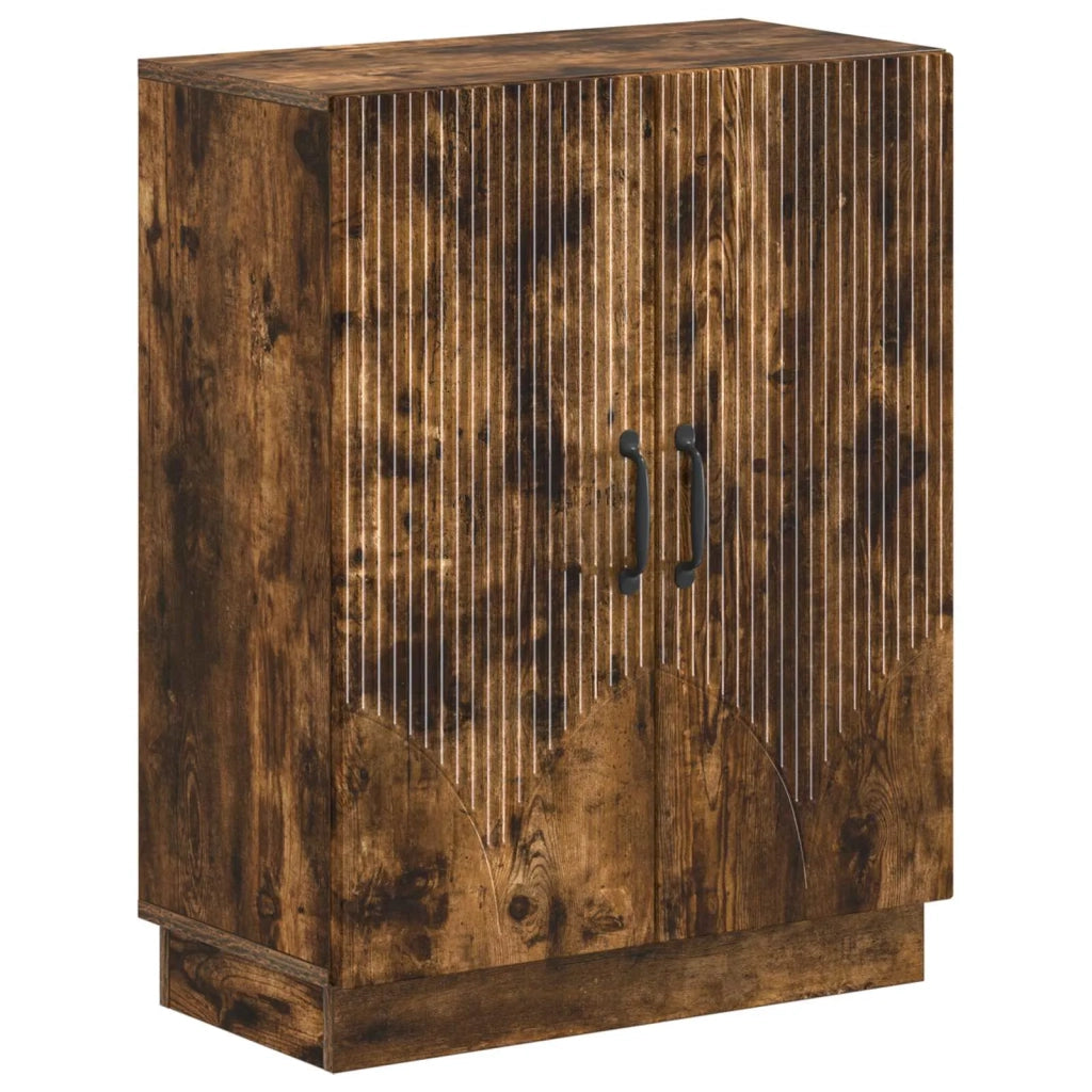 Set di armadietti da bagno in 3 pezzi HOORN Rovere Fumo 3417473