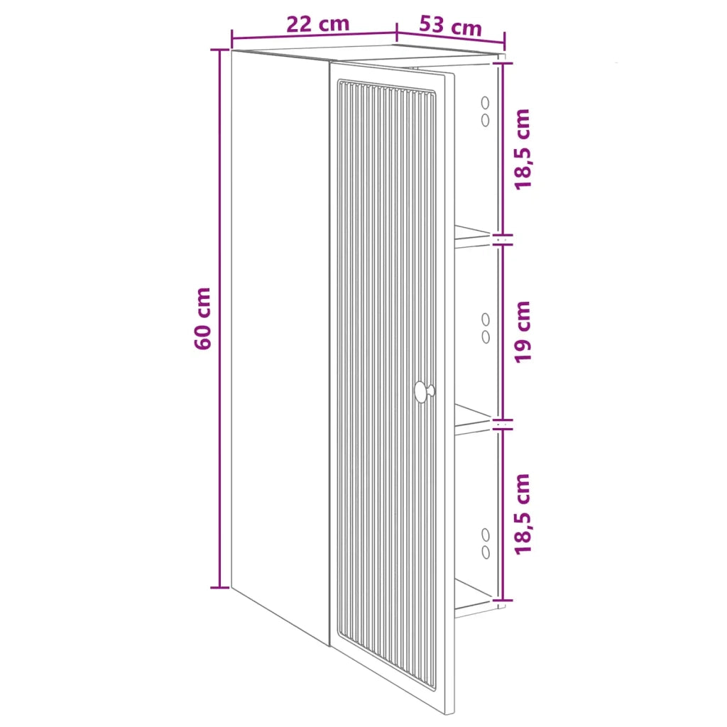 Mobiletto a muro Rovere Sonoma 33 x 34,5 x 90 cm 897907