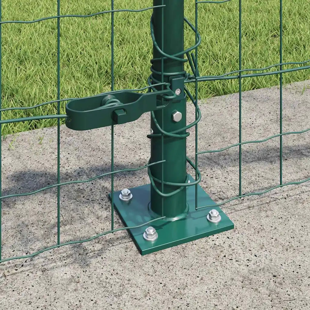 Recinzione con Posto Verde 0,6 x 25 m Acciaio e PVC