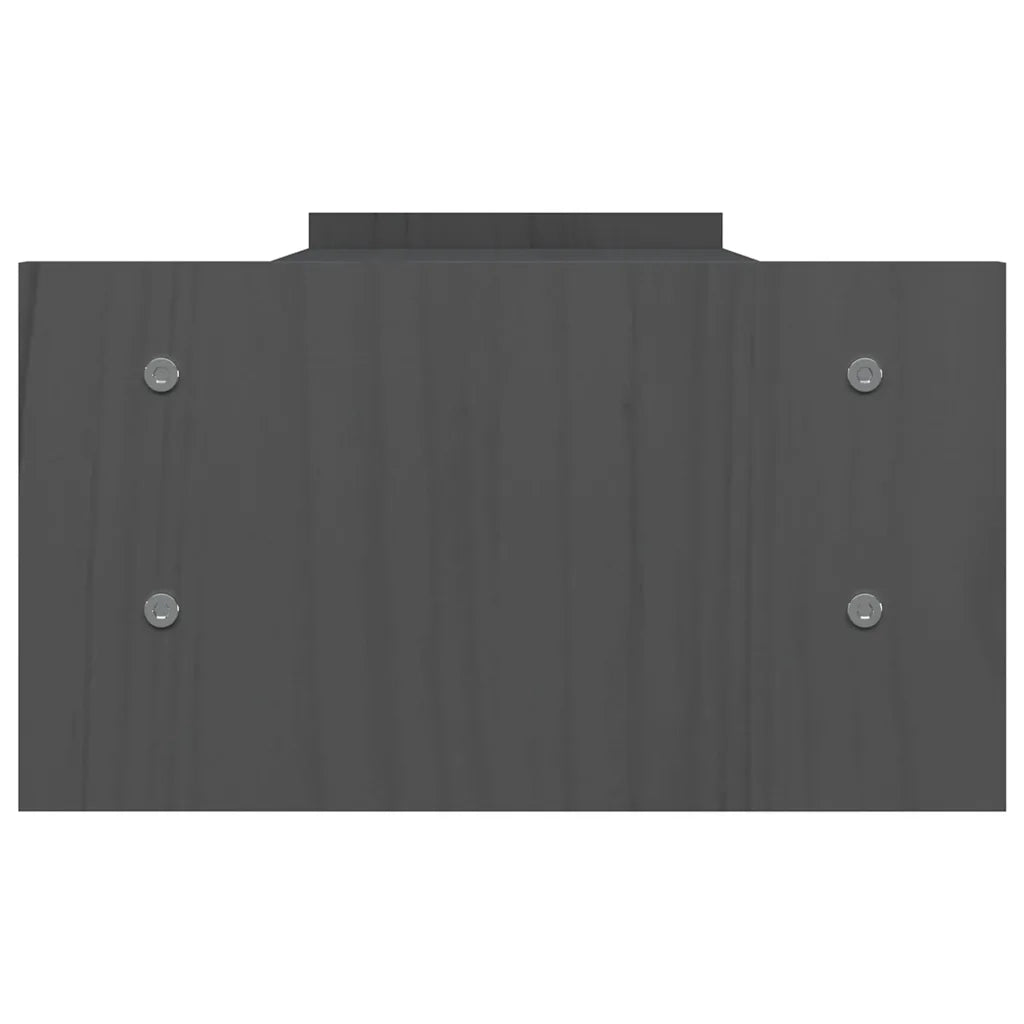 Supporto per Monitor Grigio 100x27x15 cm Legno Massello di Pino cod mxl 65598