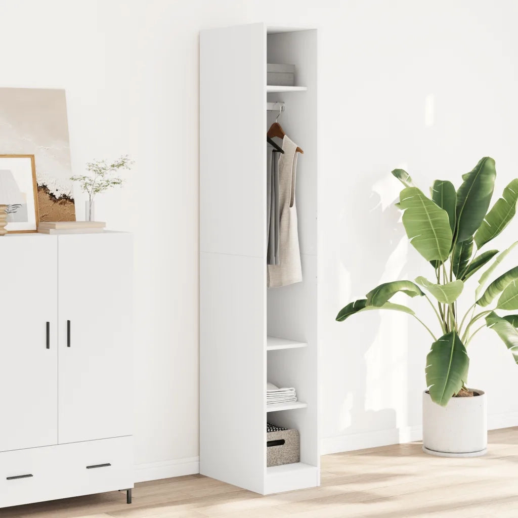 Armadio Bianco 30x50x200 cm in Legno Multistrato 3307684